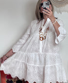 Robe broderie anglaise blanche TU 38/44