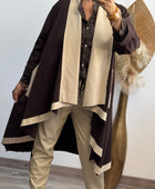 Manteau Félix beige et marron