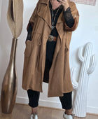 Manteau Arizona suédine camel