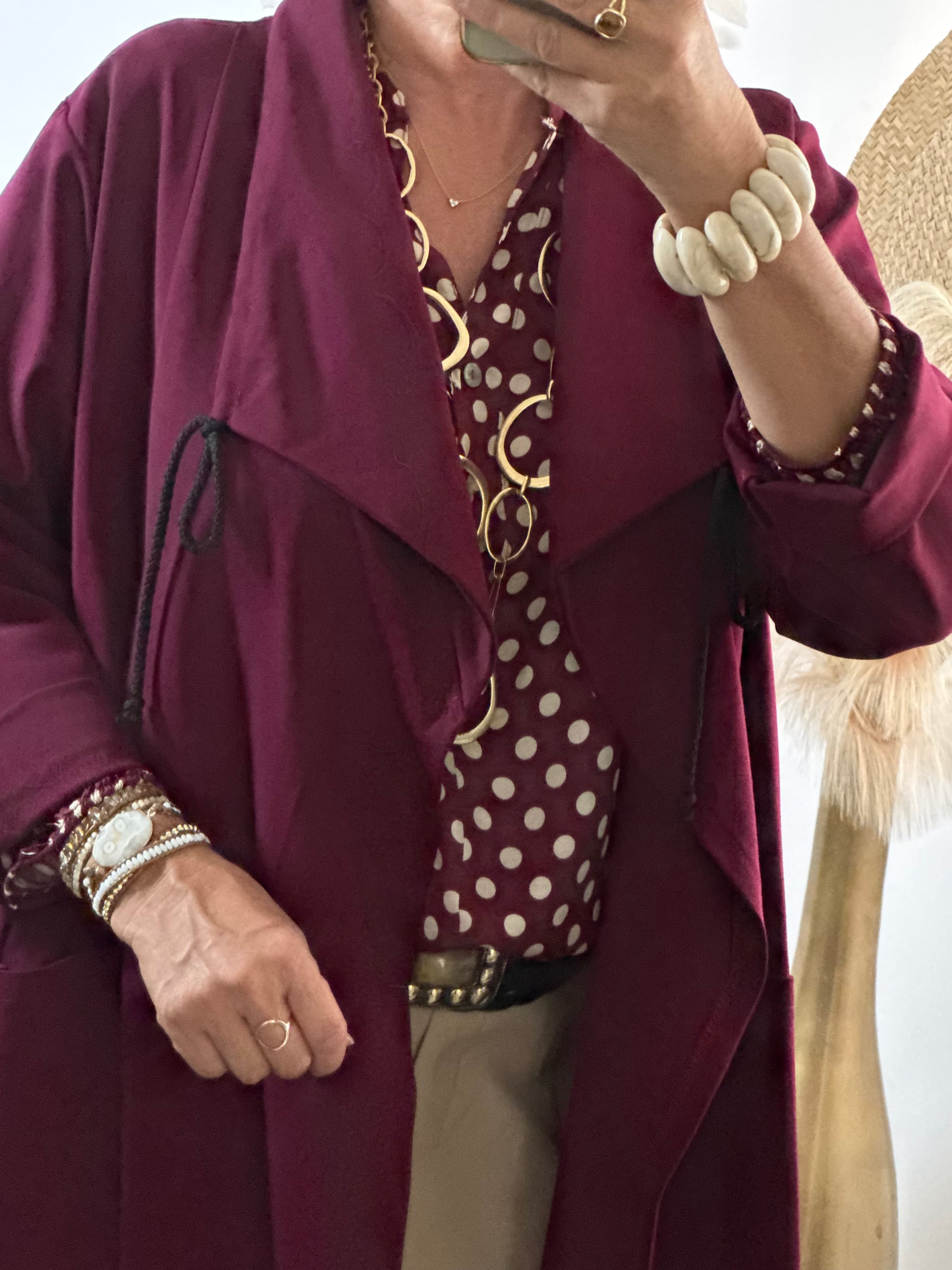 Manteau Arthur lie de vin