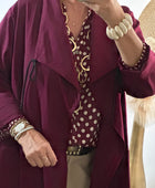 Manteau Arthur lie de vin