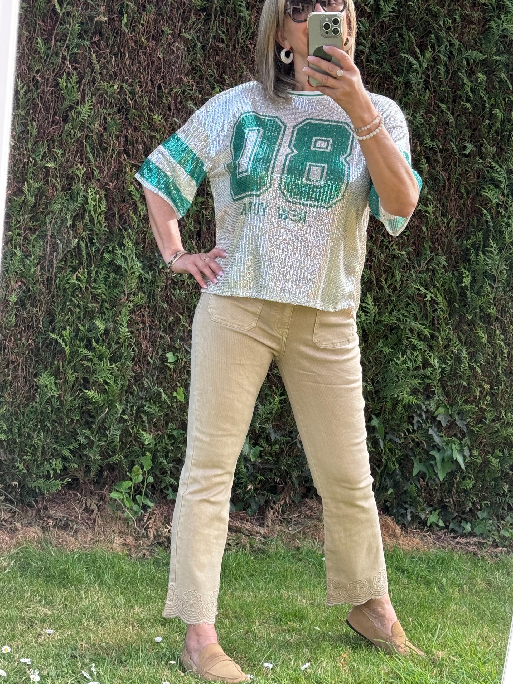 Teeshirt sequins 80 New York