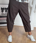 Pantalon style japonais marron
