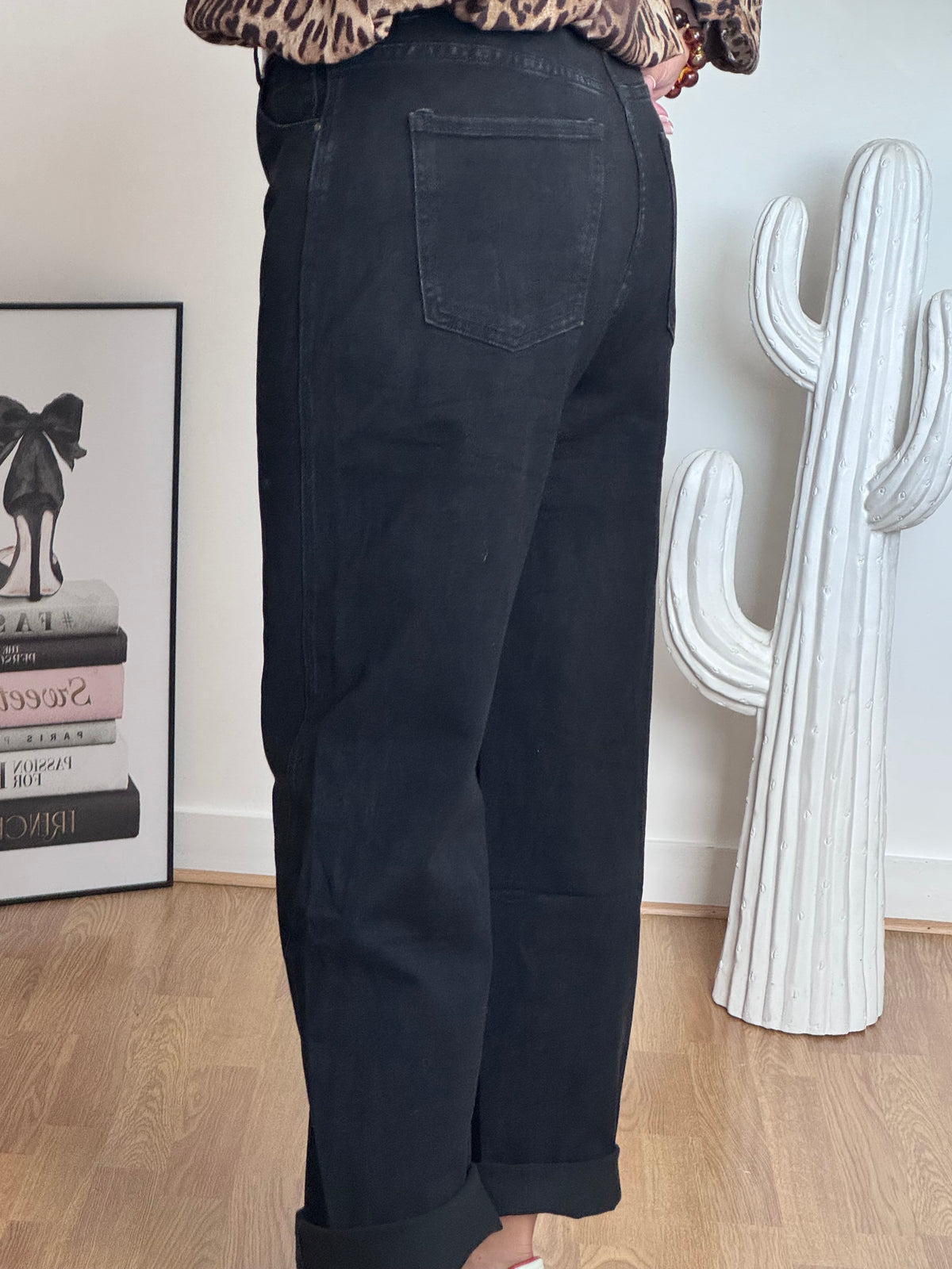 Jean barrel noir