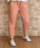 Pantalon confort Léo abricot TU 42/48