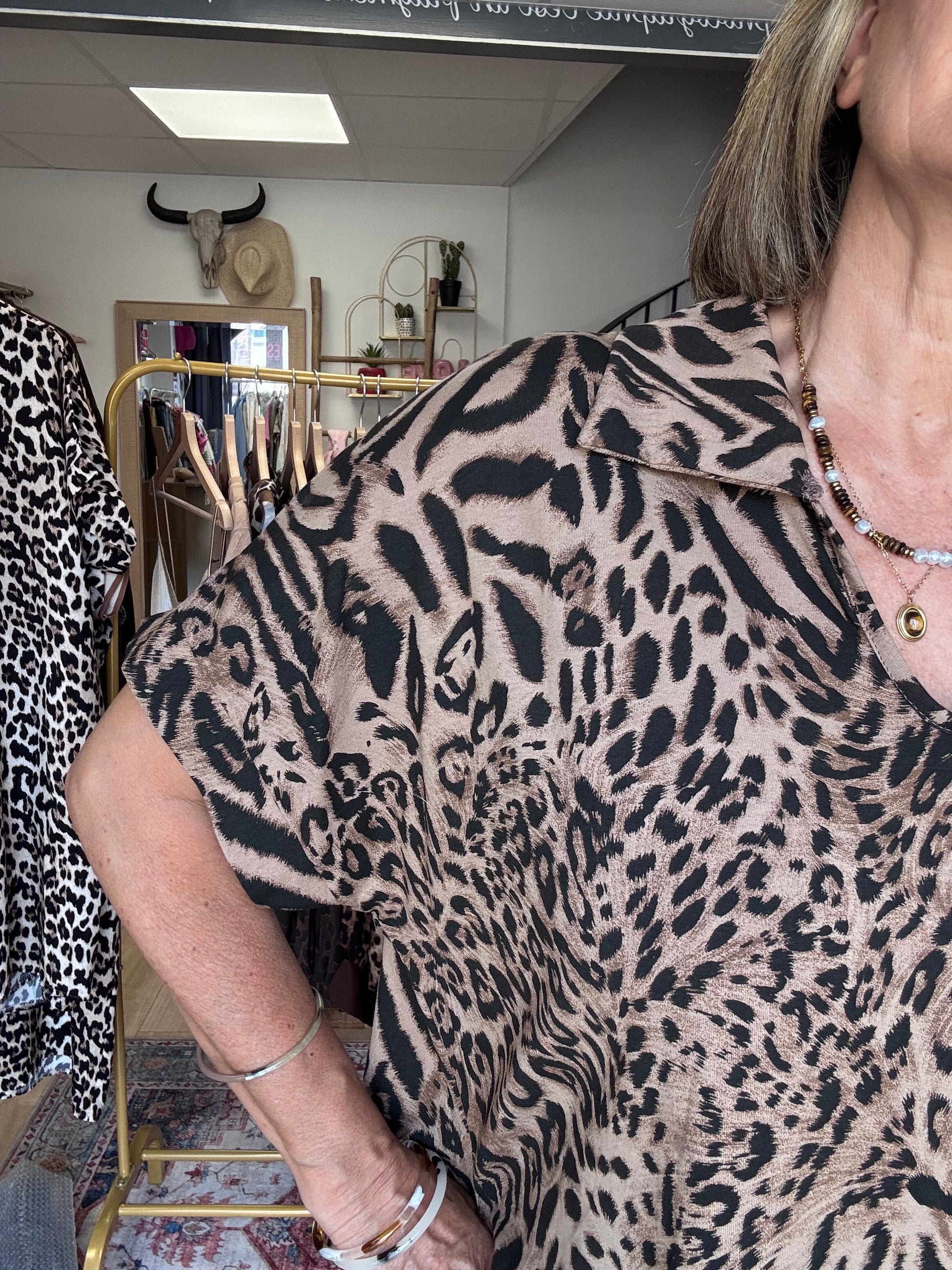Robe teeshirt mix Léo et zèbre