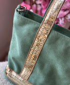 Sac vanes toile verte (petit modèle)
