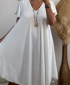 Robe d’été évasée blanche TU 40/48