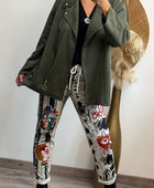 Blouson perfecto suédine kaki TU 46/52
