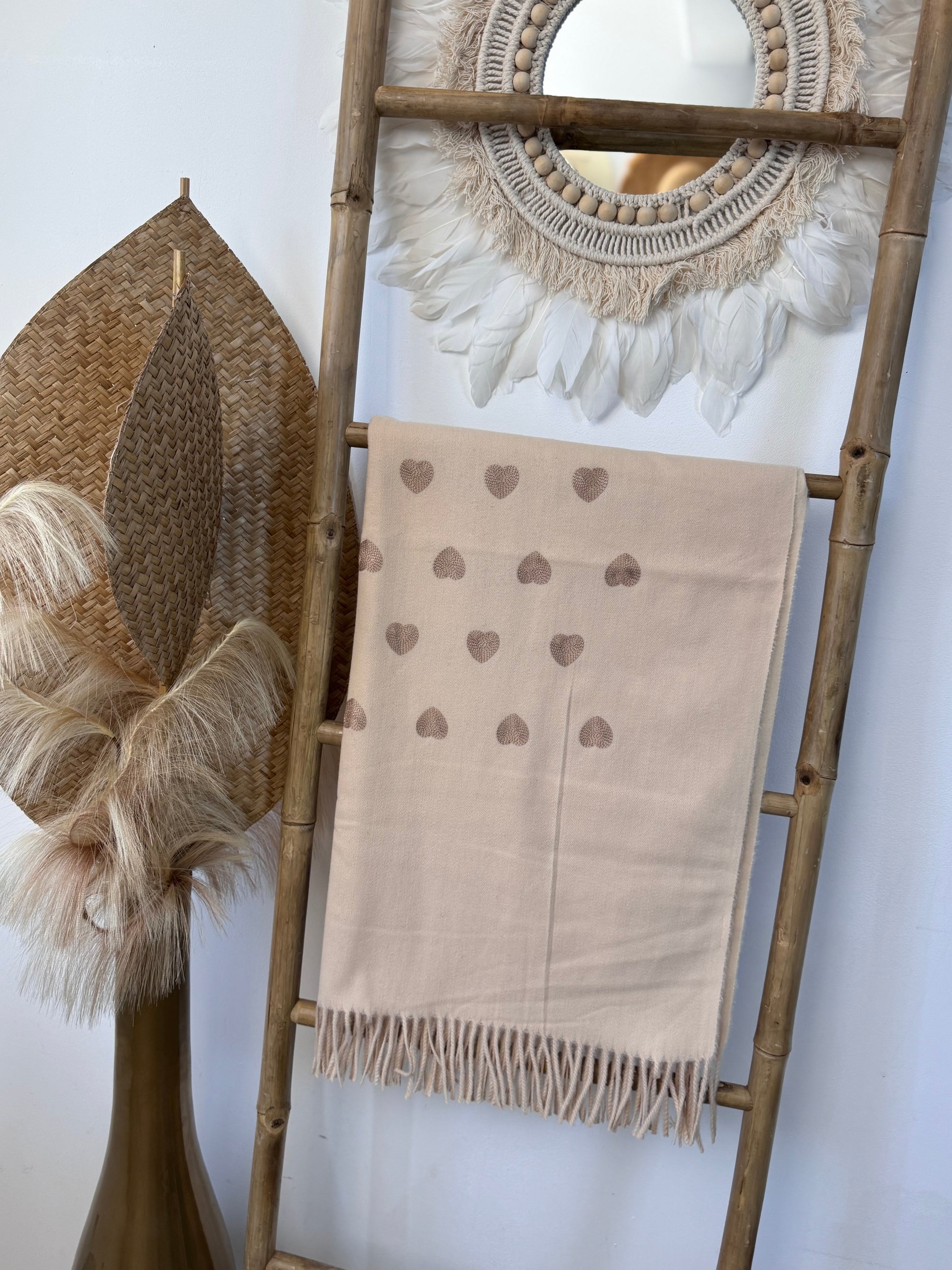 Écharpe beige love