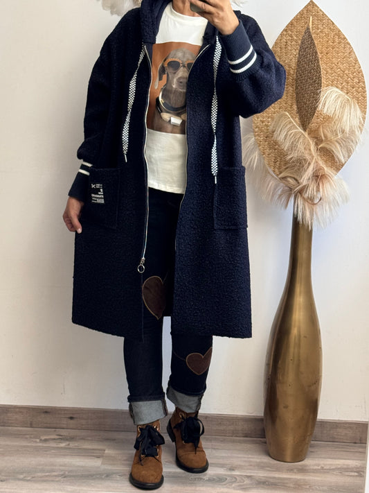 Manteau Octave marine