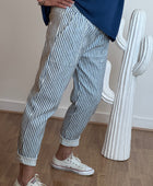 Pantalon confort rayures marine