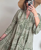Robe Léa bandana kaki