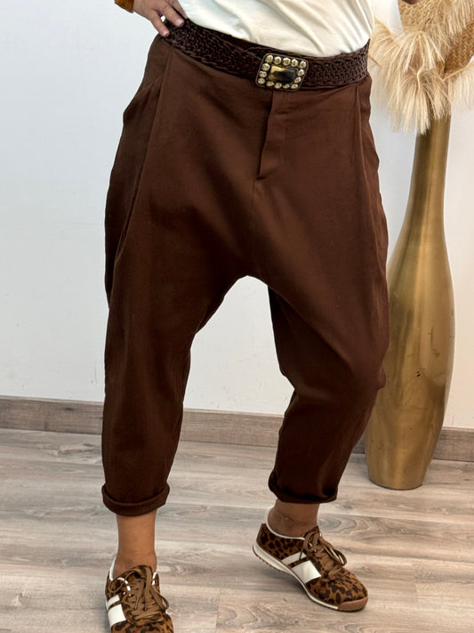 Pantalon Lorenzo marron