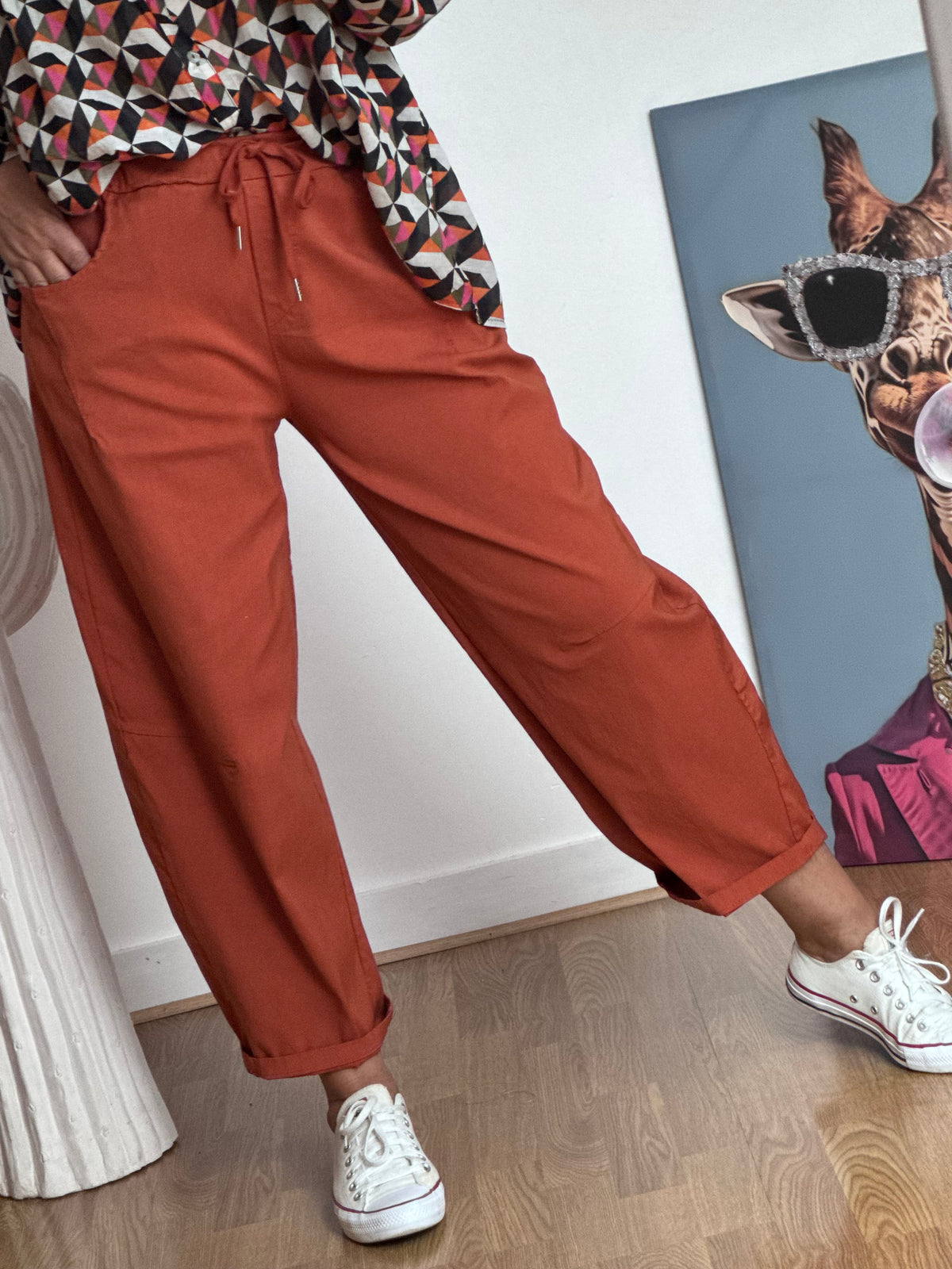 Pantalon Nino terracotta