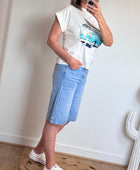 Bermudas jeans bleu clair