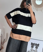 Pull Romy noir jolie forme