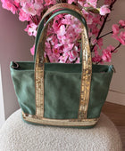 Sac vanes toile verte (petit modèle)