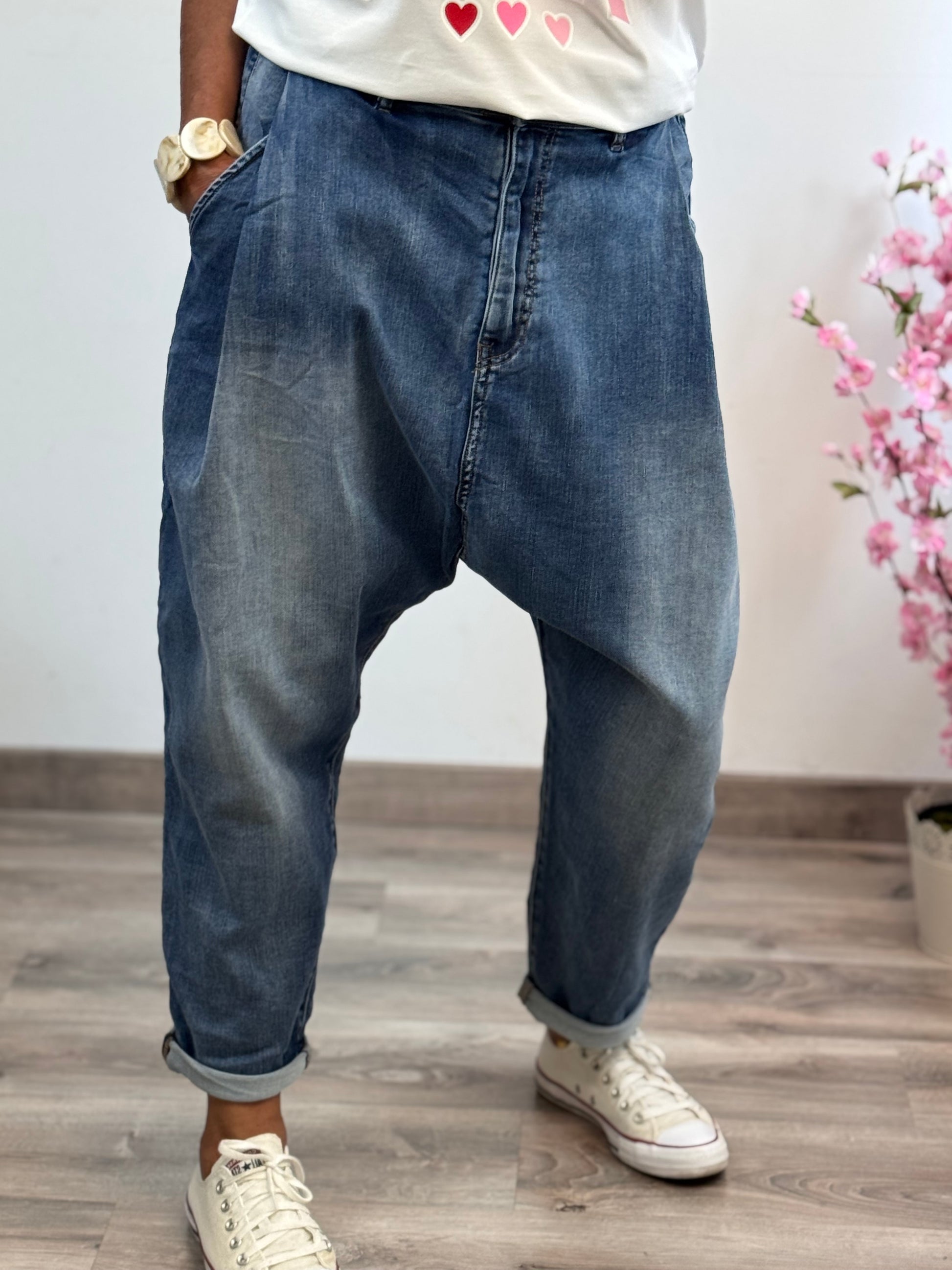 Jeans saroual Dimi bleu 🚨taille grand