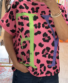 Teeshirt Léo Yeah fuchsia