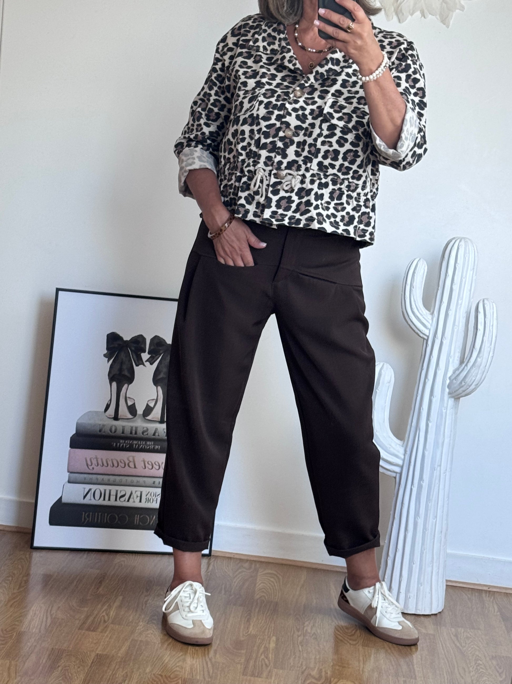 Pantalon Gabriel marron TU 36/42