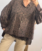 Blouse Rosalie Léo marron