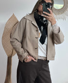 Veste courte beige