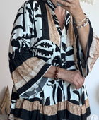 Blouse camélia noir