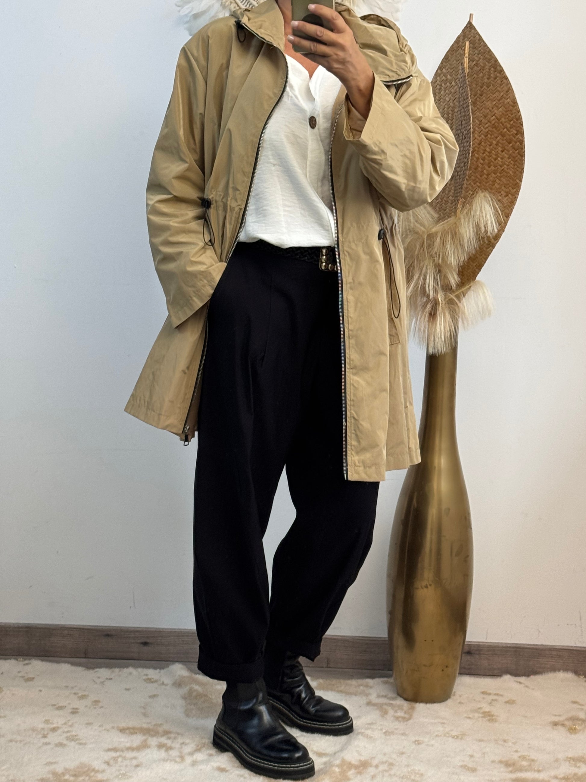 Veste coupe vent beige