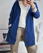 Veste coupe vent réversible marine /dorée