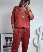 Pull en modal terracotta TU 42/50