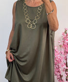Robe Sarah kaki grande taille TU 46/52