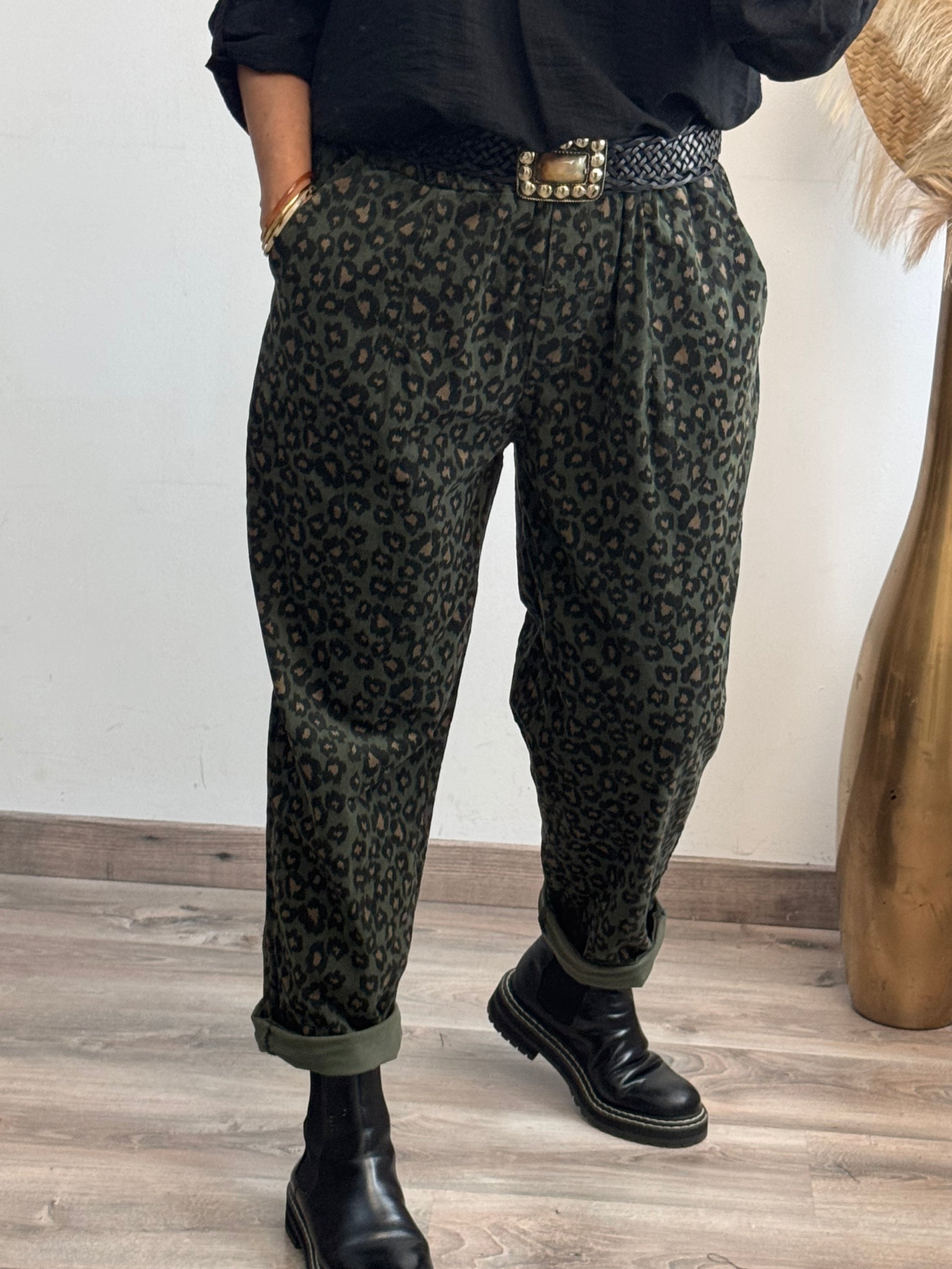 Pantalon Tiago kaki