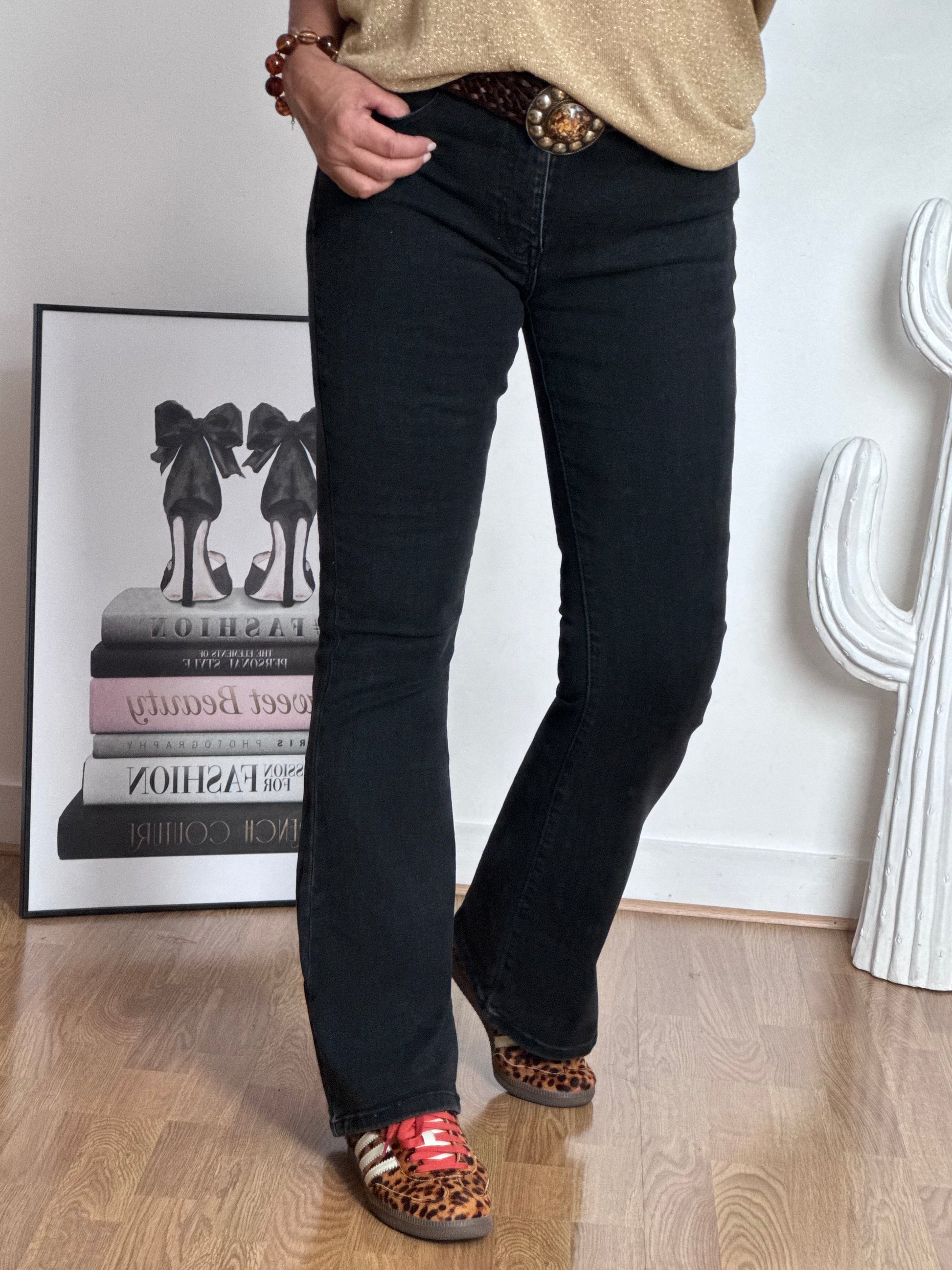 Jeans flare noir