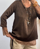 Blouse clémentine marron TU 38/44
