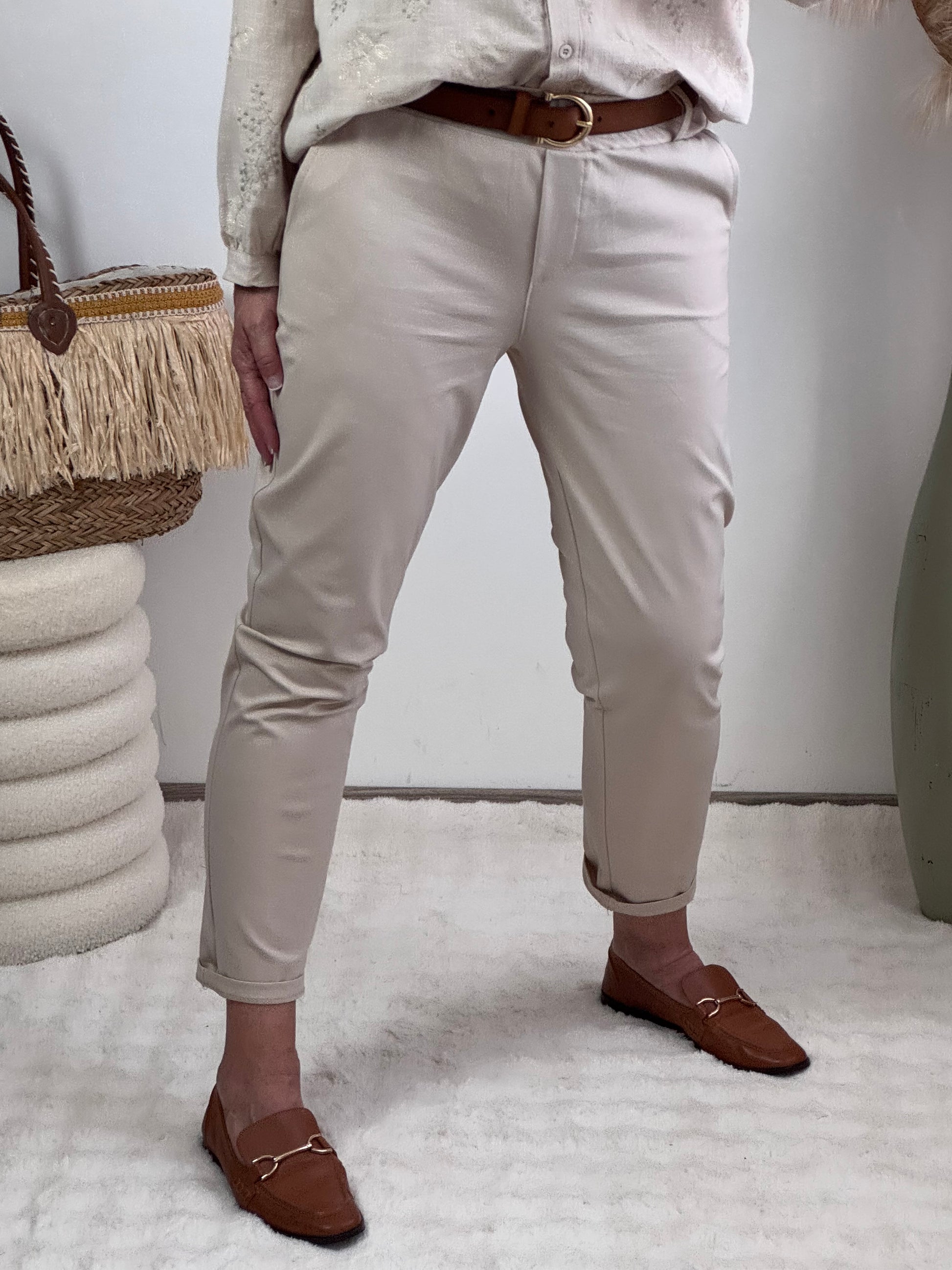 Pantalon Lucas beige Taille du M au XXL