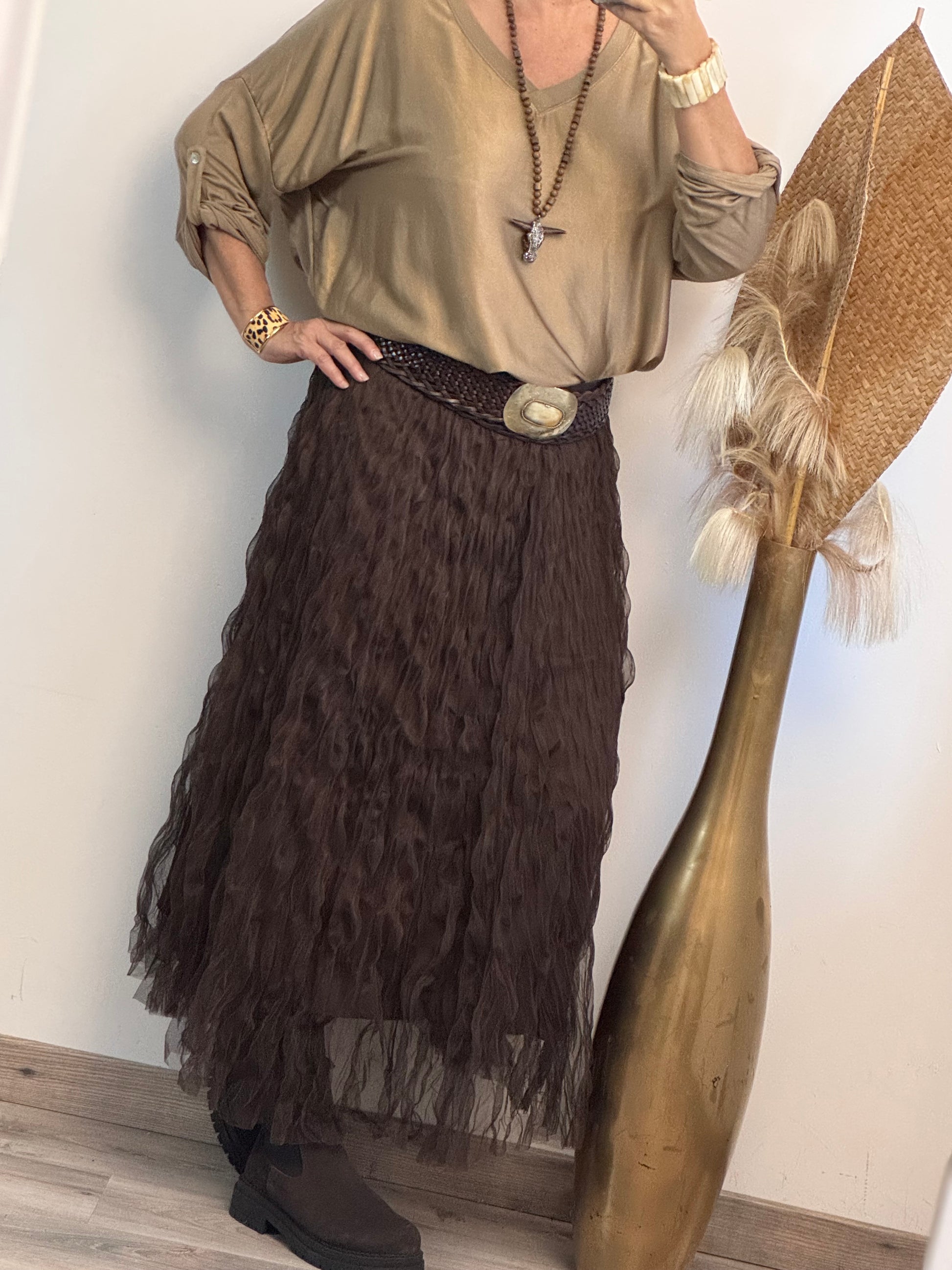Jupe tulle marron TU 38/46