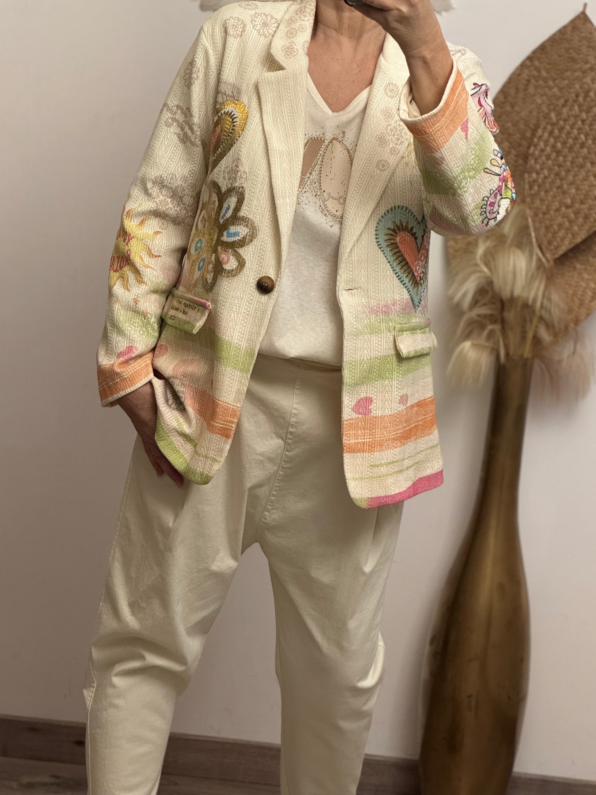 Veste blazer love et œil