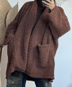 Veste très oversize marron