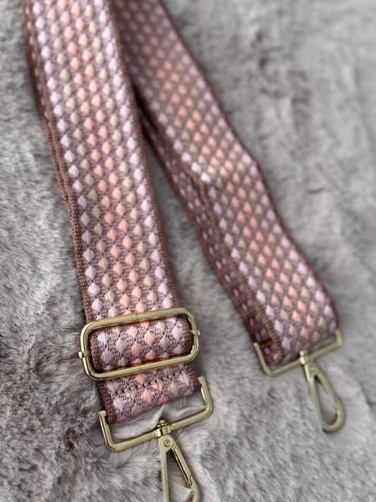 Sangle ou bandoulière pour sac à main bleue