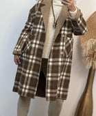 Manteau réversible beige