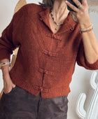 Cardigan Kyoto terracotta