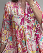 Robe floral rose