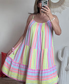 Robe d’été fond bleu