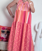 Robe Vichy orange /rose TU 38/44