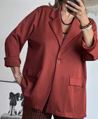 Veste blazer casuel terracotta TU 40/48
