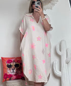 Robe gaze de coton beige