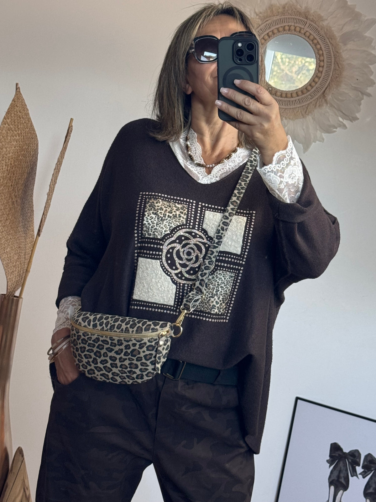 Pull Rosalia marron