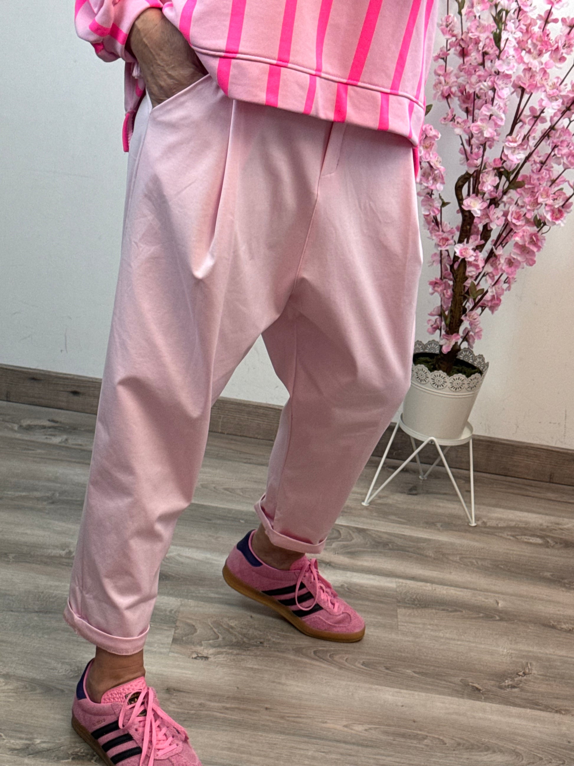 Pantalon saroual rose