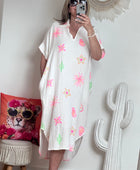 Robe gaze de coton blanche